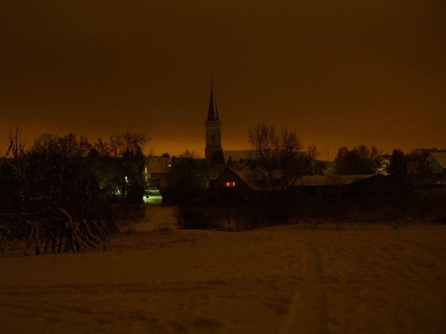Katholische Kirche Bodenheim - Nachtaufnahme